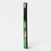 Psychedelic Mandala Bloem Groen en Geel Case-Mate iPhone Case (Achterkant/links)