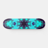 Psychedelic Mandala Flower Blue en Paars Persoonlijk Skateboard (Horizontaal)