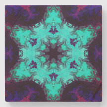 Psychedelic Mandala Flower Blue en Paars