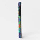Psychedelic Mandala Flower Green Blue en Red Case-Mate iPhone Case (Achterkant/links)