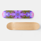 Psychedelic Mandala Flower Paars and Blue Persoonlijk Skateboard (Horizontaal)