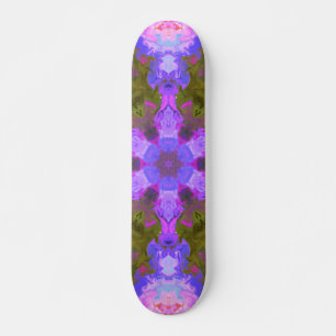 Psychedelic Mandala Flower Paars and Blue Persoonlijk Skateboard