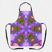 Psychedelic Mandala Flower Paars and Blue Schort (Voorkant)
