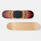 Psychedelic Mandala Flower Red Oranje en Green Persoonlijk Skateboard (Horizontaal)