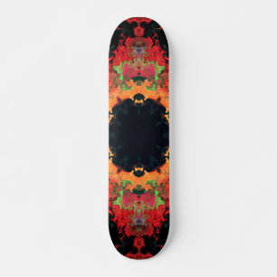 Psychedelic Mandala Flower Red Oranje en Green Persoonlijk Skateboard