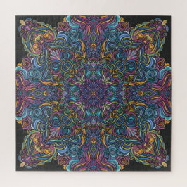 Psychedelic Mandala Legpuzzel
