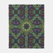 Psychedelic Mandala Retro Hippie Trippy Boho Chic Fleece Deken (Voorkant)