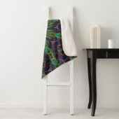 Psychedelic Mandala Retro Hippie Trippy Boho Chic Sherpa Deken (In situ)