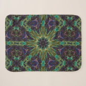 Psychedelic Mandala Retro Hippie Trippy Boho Chic Sherpa Deken (Voorkant (horizontaal))