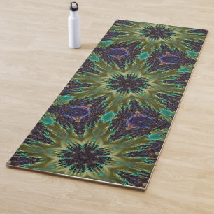 Psychedelic Mandala Retro Hippie Trippy Boho Chic Yogamat
