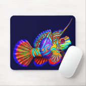 Psychedelic Mandarin Goby Fish Mousepad Muismat (Met muis)