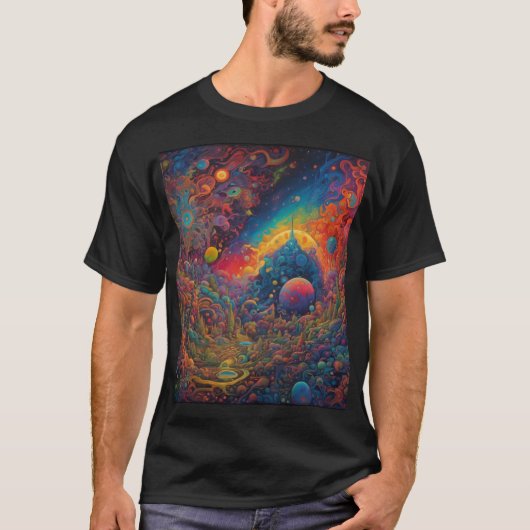 Psychedelic Mannen T-shirt (Voorkant)