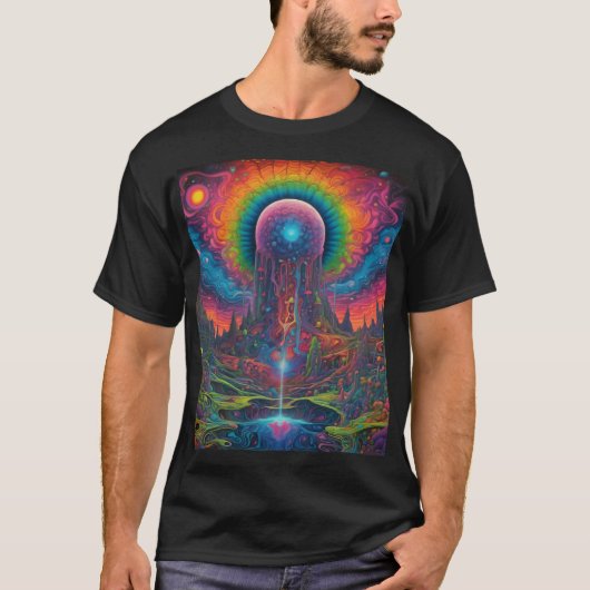 Psychedelic Mannen T-shirt (Voorkant)