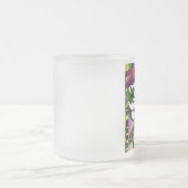 Psychedelic Mardi Gras Feather Mask Matglas Koffiemok (Center)