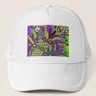 Psychedelic Mardi Gras Feathermaskers Gifts Appare Trucker Pet