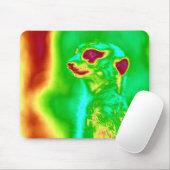 Psychedelic Meerkat Muismat (Met muis)