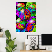 Psychedelic Meltdown Poster (Thuiskantoor)