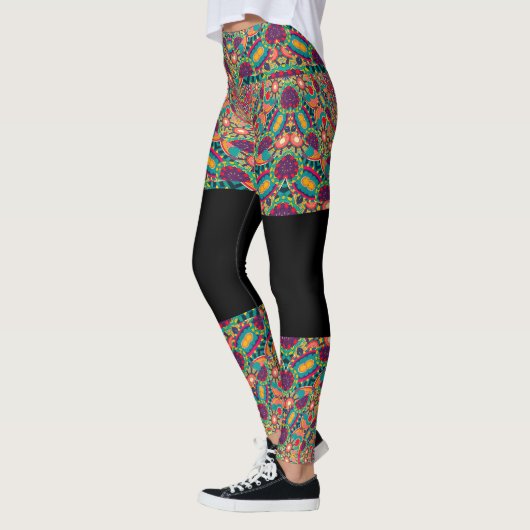 Psychedelic Millefiori Mandala Art Yoga leggings (Links)