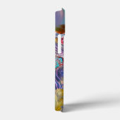 Psychedelic mint red monogram Case-Mate iPhone case (Achterkant / Rechts)