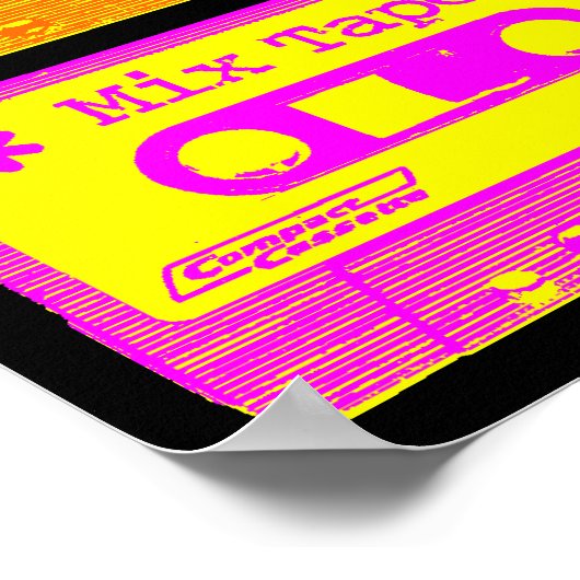 Psychedelic Mix Tape-Pop Poster (Hoek)