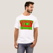 Psychedelic Mix-tape - rood en groen T-shirt (Voorkant volledig)