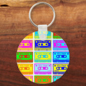 Psychedelic Mix-tape Sleutelhanger (Voorkant)