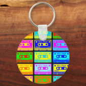 Psychedelic Mix-tape Sleutelhanger (Voorkant)