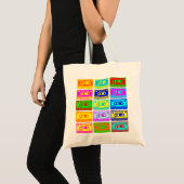 Psychedelic Mix-tape Tote Bag (Voorkant (product))