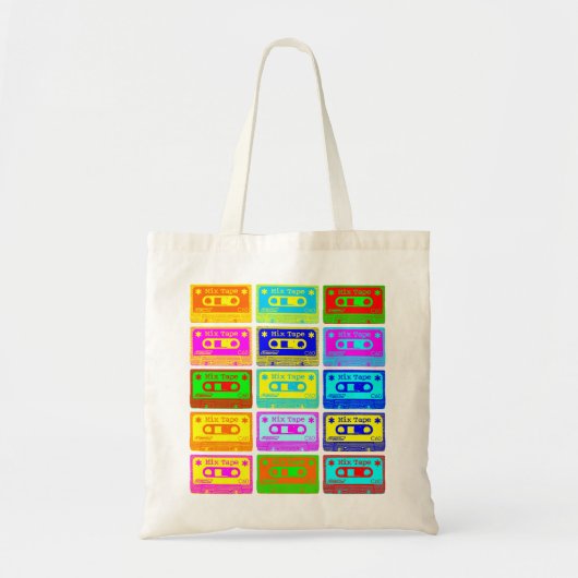 Psychedelic Mix-tape Tote Bag (Voorkant)