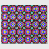 Psychedelic Modern Persian Rug Pattern Cadeaupapier (Vlak)
