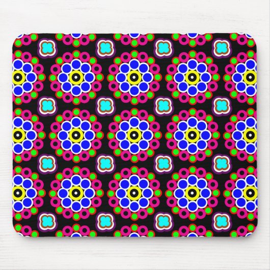 Psychedelic Modern Persian Rug Pattern Muismat (Voorkant)