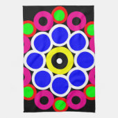 Psychedelic Modern Persian Rug Pattern Theedoek (Verticaal)
