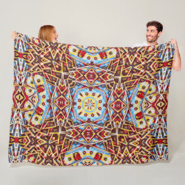 Psychedelic Money Mandala Satin Fleece Deken