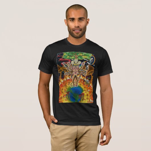 Psychedelic Monkey T-shirt (Voorkant volledig)