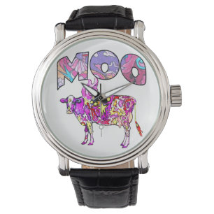 Psychedelic Moo Koe Horloge