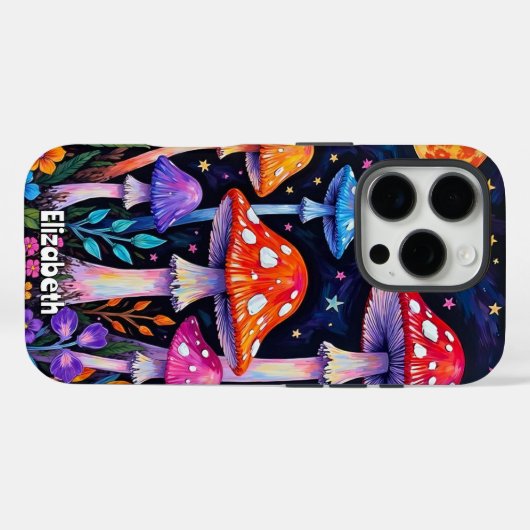 Psychedelic Moonlight Garden Case-Mate iPhone Case (Achterkant (horizontaal))