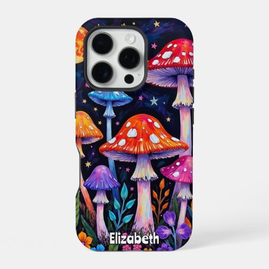 Psychedelic Moonlight Garden iPhone Hoesje (Achterkant)