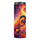 Psychedelic Motocross Rider Art Print Thermosbeker (Achterkant)