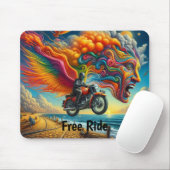 Psychedelic Motorcycle Dreamscape Muismat (Met muis)