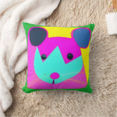 Psychedelic Mouse op kinderkamer Kussen (Deken)