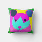 Psychedelic Mouse op kinderkamer Kussen (Voorkant)