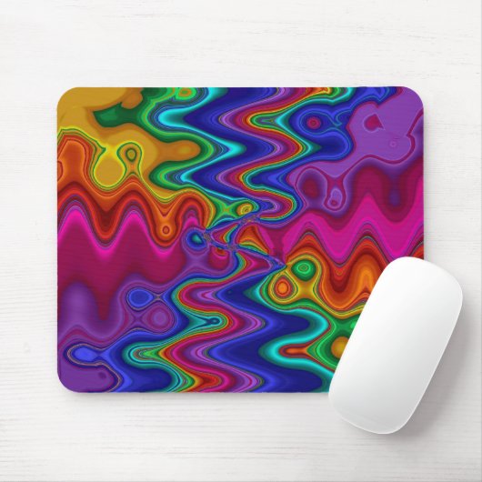 Psychedelic Mousepad Muismat (Met muis)