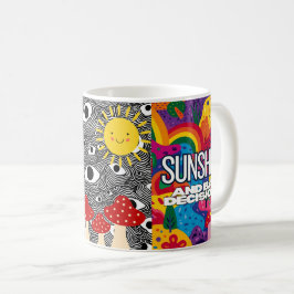Psychedelic Mug - Colorful Trippy Coffee Cup Koffiemok