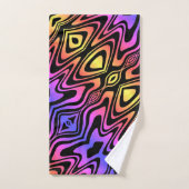 Psychedelic Multicolored Hand Towel Handdoek (Handdoek)
