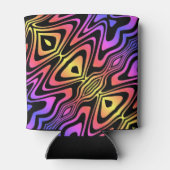 Psychedelic Multicolored Koelbox Blikjeskoeler (Achterkant)