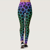 Psychedelic Multicolored Spiderwebbed Leggings (Achterkant)