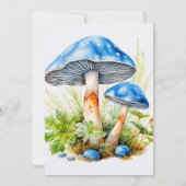 Psychedelic Mushroom Forest Print Verjaardagsfeest Kaart (Achterkant)