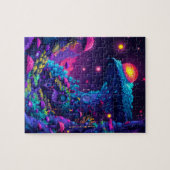 Psychedelic Mushroom House Legpuzzel (Horizontaal)