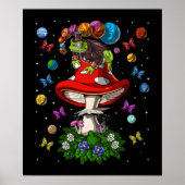 Psychedelic Mushroom Kikker Poster (Voorkant)