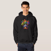 Psychedelic Mushroom Lover and Forager Hoodie (Voorkant volledig)